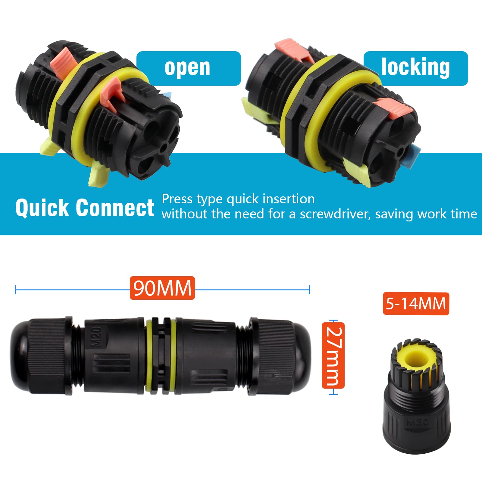 IP68 Waterproof Underground Junction Box Quick Junction Box